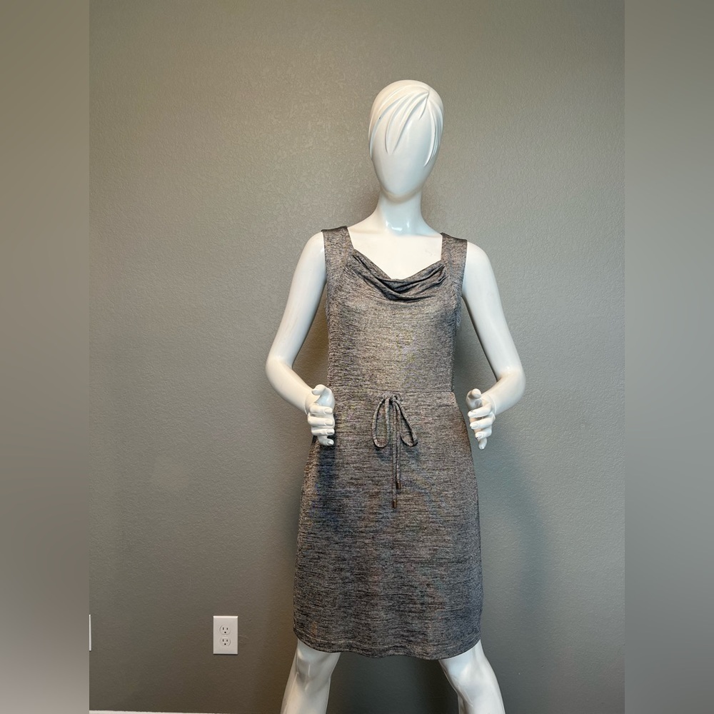 Jennifer Lopez Gray/Silver Casual Dress